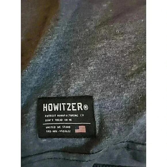 Howitzer Men's T Shirt Short Sleeve Graphic Don't Tread On Me Sz M Excellent CR6 - Picture 4 of 5